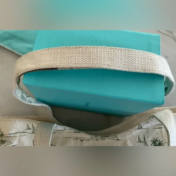 Paul Brent Oceanside Palm Tree Canvas Tote Shoulder Bag Coastal Life - Picture 4 of 9